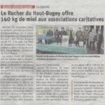 Le Rucher du Haut-Bugey offre du miel à Béard-Géovreissiat le 19 12 2020
